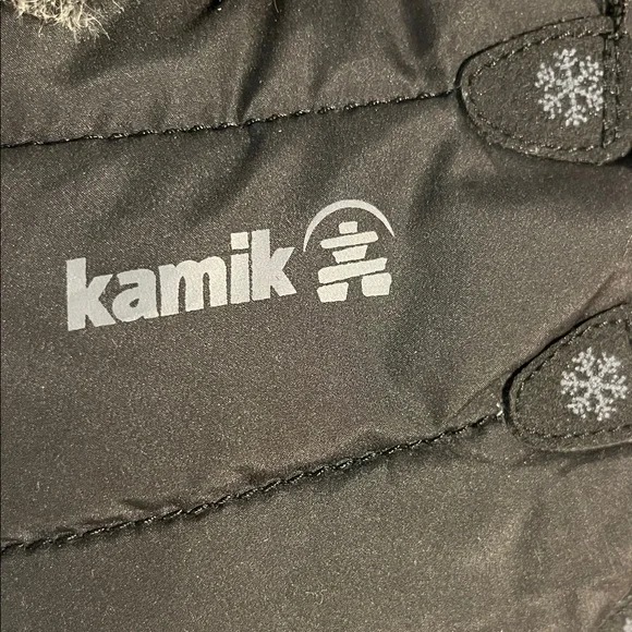 Kamik Girls Black and Gray Winter Boots - Picture 2 of 5